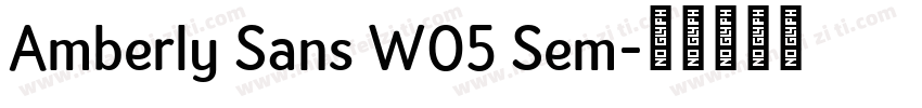 Amberly Sans W05 Sem字体转换